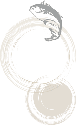 魚が跳ねている